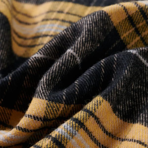 Camisa de xadrez para criança amarelo e preto 140 - Image 7