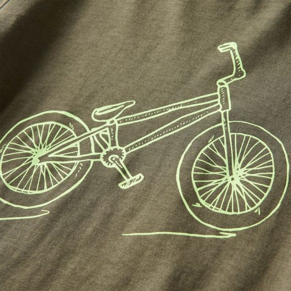 T-shirt de manga comprida para criança caqui 92 - Image 4