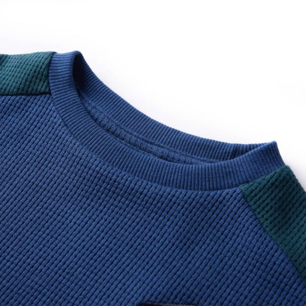 Camisola de malha para criança azul-marinho 116 - Image 3