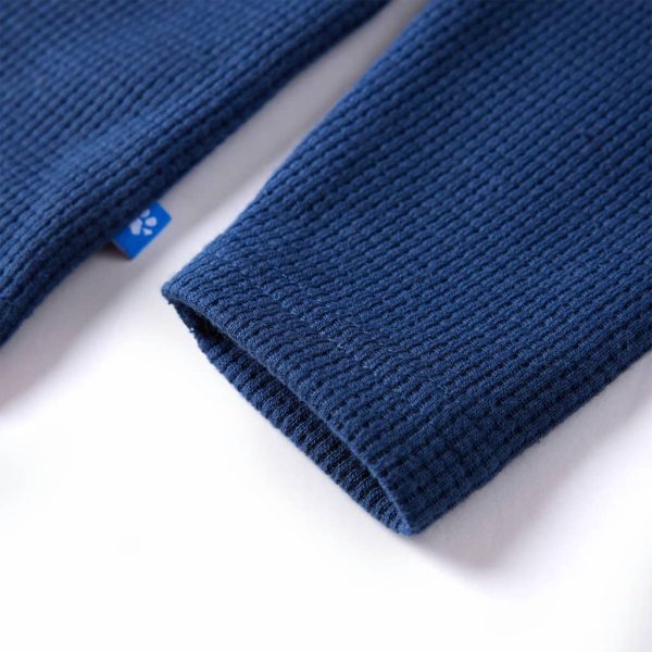 Camisola de malha para criança azul-marinho 116 - Image 5