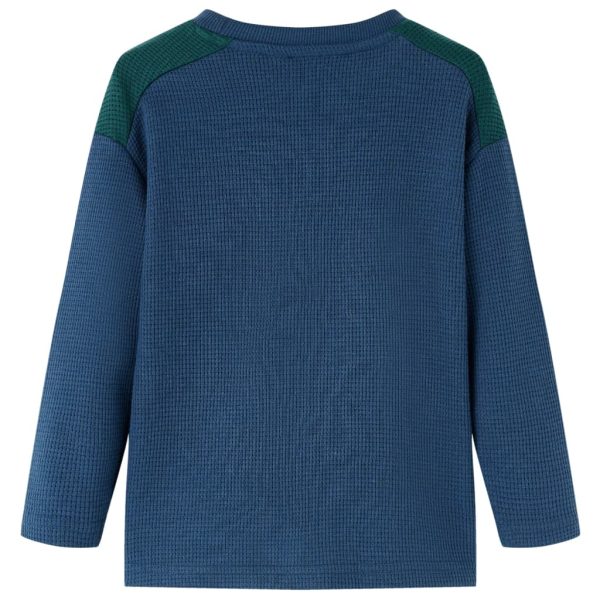 Camisola de malha para criança azul-marinho 128 - Image 2