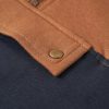 Sweatshirt para criança com capuz e meio fecho antracite/conhaque 140 - Image 5