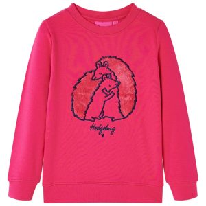 Sweatshirt para criança rosa-brilhante 104