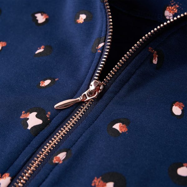 Sweatshirt com capuz para criança azul-marinho 92 - Image 4