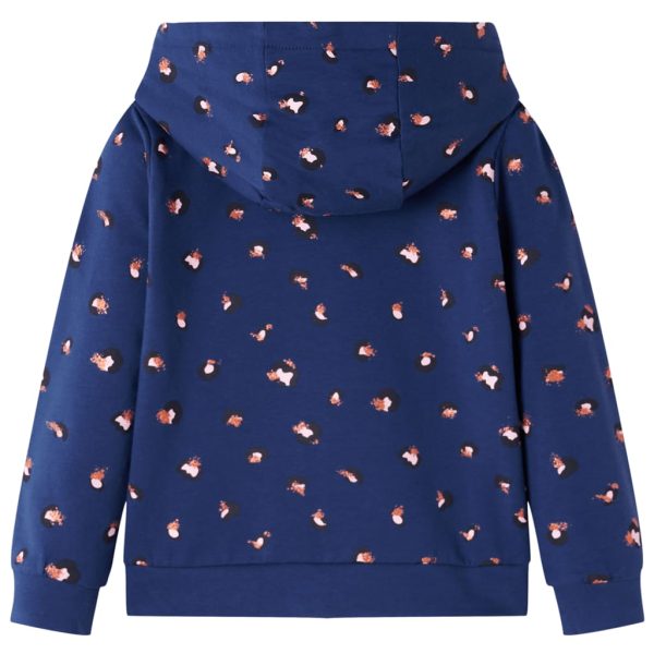 Sweatshirt com capuz para criança azul-marinho 104 - Image 2