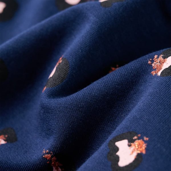 Sweatshirt com capuz para criança azul-marinho 104 - Image 7