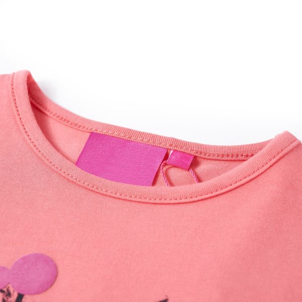T-shirt de manga comprida para criança rosa 140 - Image 3