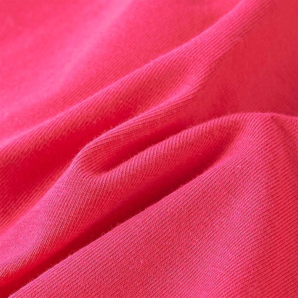 T-shirt de manga comprida para criança rosa-choque 92 - Image 7