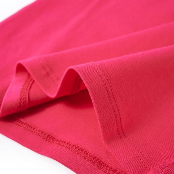 T-shirt de manga comprida para criança rosa-choque 128 - Image 6