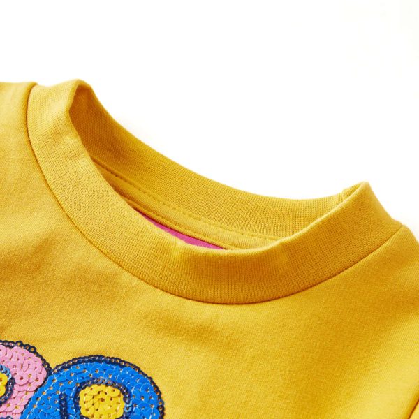 Sweatshirt para criança ocre-escuro 116 - Image 3