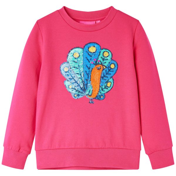 Sweatshirt para criança rosa-brilhante 104