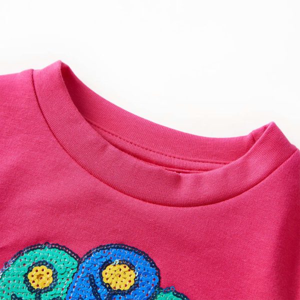 Sweatshirt para criança rosa-brilhante 104 - Image 3