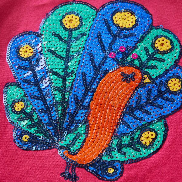 Sweatshirt para criança rosa-brilhante 104 - Image 4