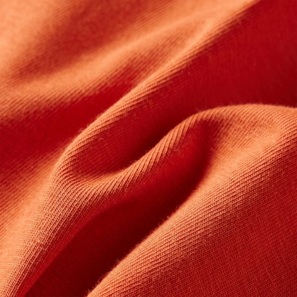 T-shirt de manga comprida para criança laranja-queimado 128 - Image 7