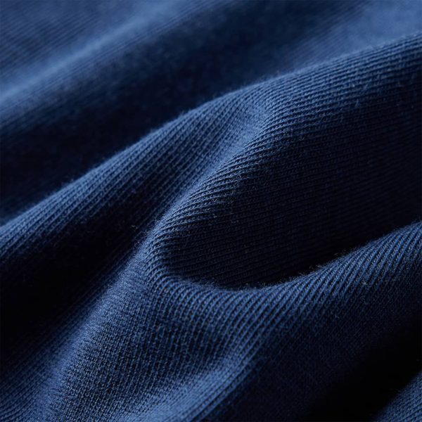 T-shirt de manga comprida para criança azul-marinho 128 - Image 8