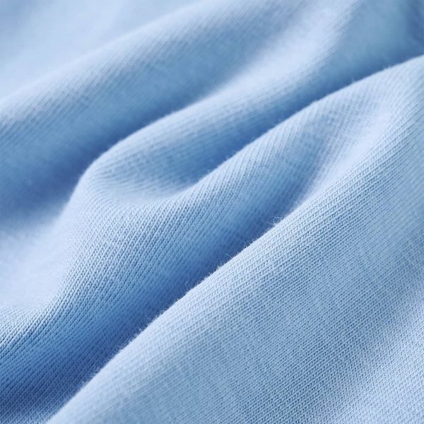 T-shirt de manga comprida para criança azul-claro 92 - Image 7