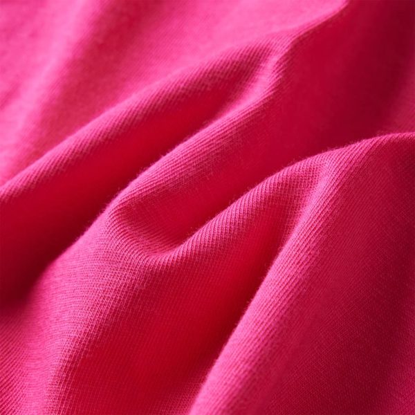 T-shirt de manga comprida para criança rosa-choque 104 - Image 7