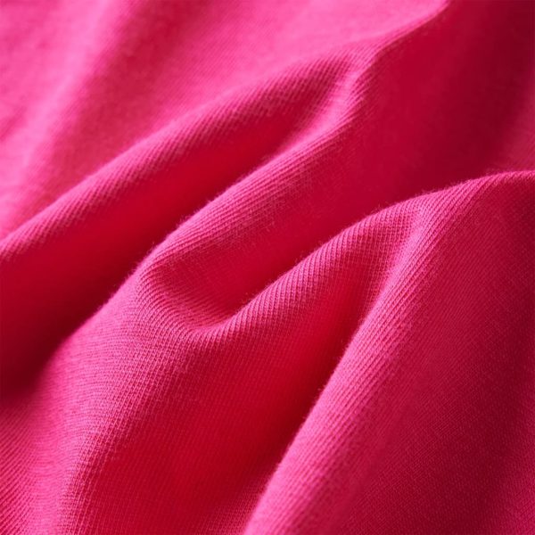 T-shirt de manga comprida para criança rosa-choque 116 - Image 7