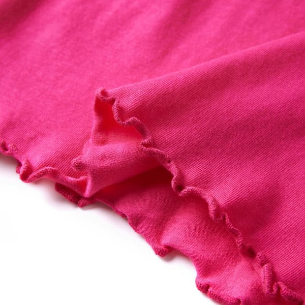 T-shirt de manga comprida para criança rosa-choque 128 - Image 6