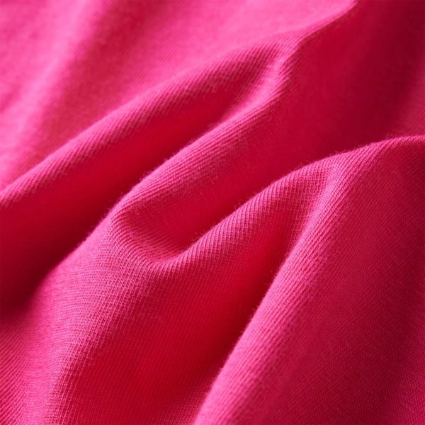 T-shirt de manga comprida para criança rosa-choque 128 - Image 7