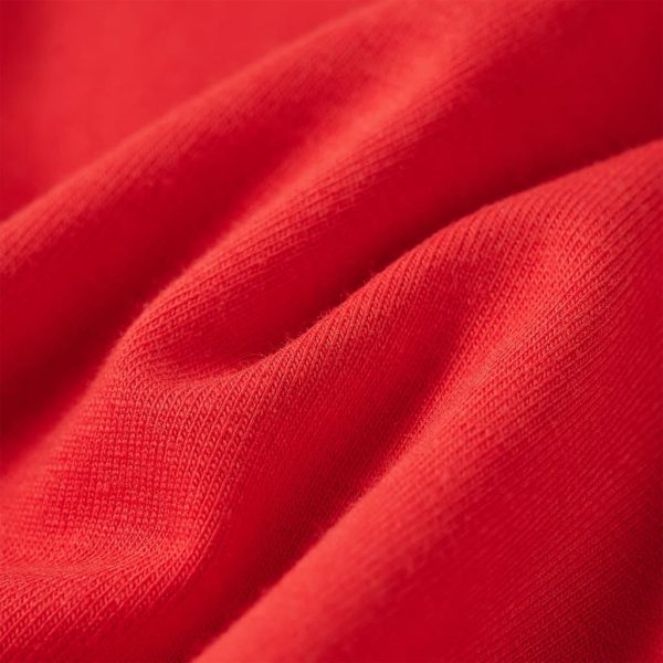 T-shirt de manga comprida para criança vermelho 104 - Image 7
