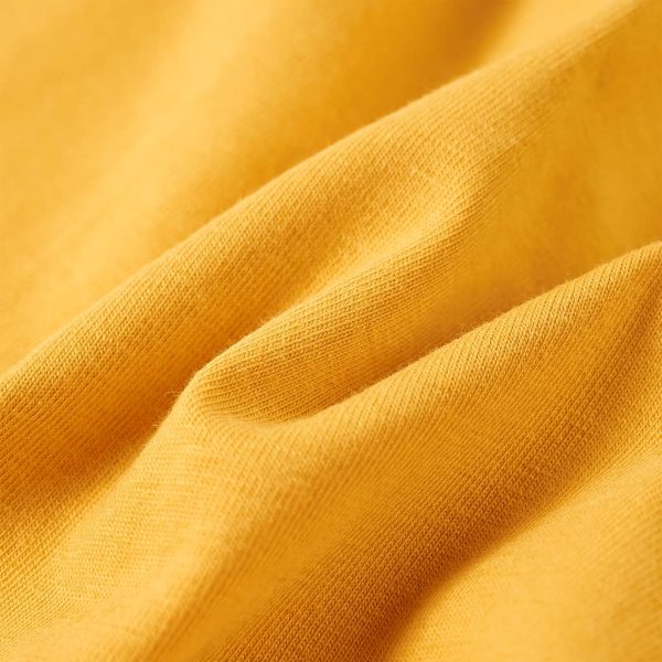 T-shirt de manga comprida para criança ocre-escuro 92 - Image 7