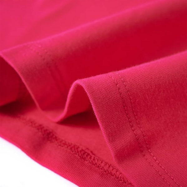 T-shirt de manga comprida para criança rosa-choque 128 - Image 7
