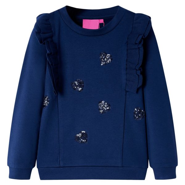 Sweatshirt para criança azul-marinho 92