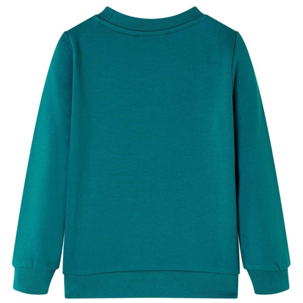 Sweatshirt para criança verde-escuro 92 - Image 2