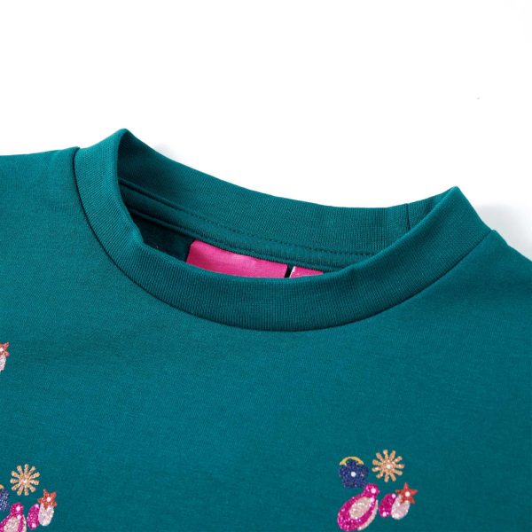 Sweatshirt para criança verde-escuro 104 - Image 3