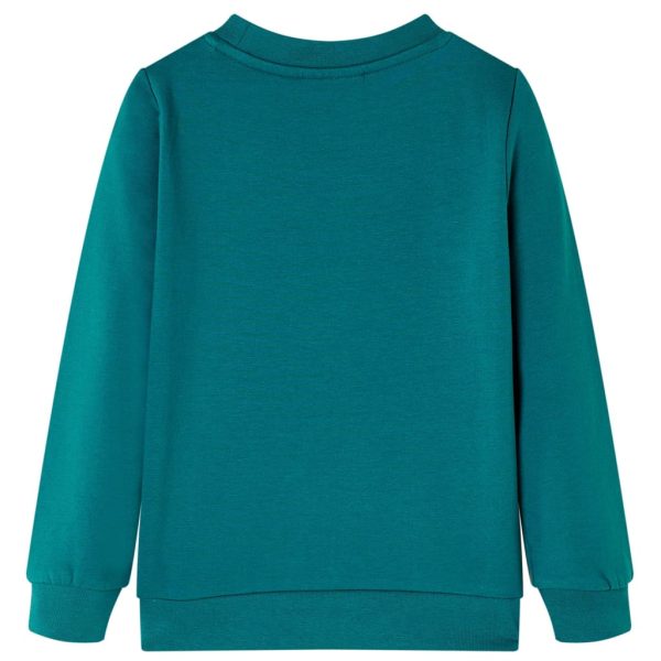 Sweatshirt para criança verde-escuro 140 - Image 2