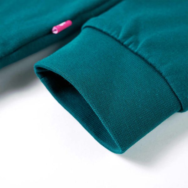 Sweatshirt para criança verde-escuro 140 - Image 5