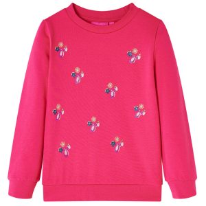 Sweatshirt para criança rosa-brilhante 104