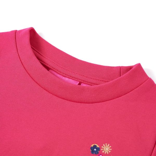 Sweatshirt para criança rosa-brilhante 140 - Image 3