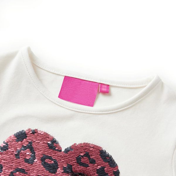 T-shirt de manga comprida para criança cor cru 104 - Image 3