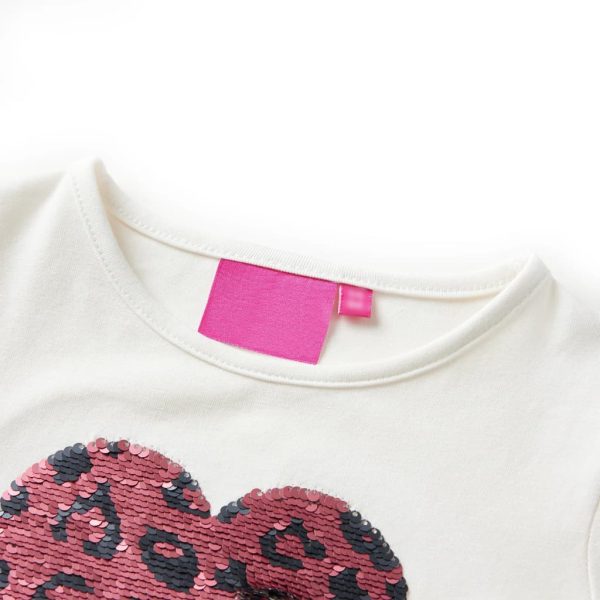 T-shirt de manga comprida para criança cor cru 116 - Image 3