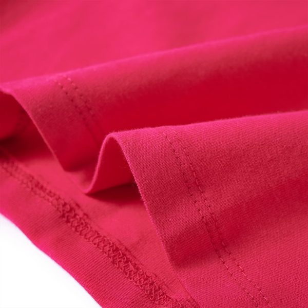 T-shirt de manga comprida para criança rosa-choque 104 - Image 6