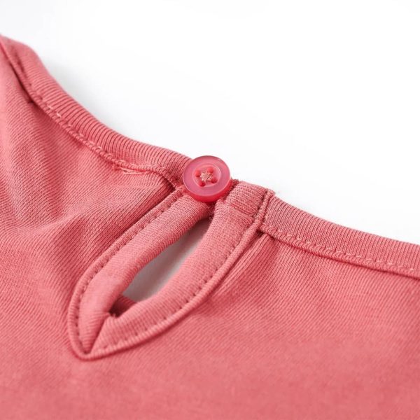 T-shirt de manga comprida para criança rosa-velho 104 - Image 6