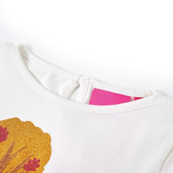 T-shirt de manga comprida para criança cor cru 116 - Image 3