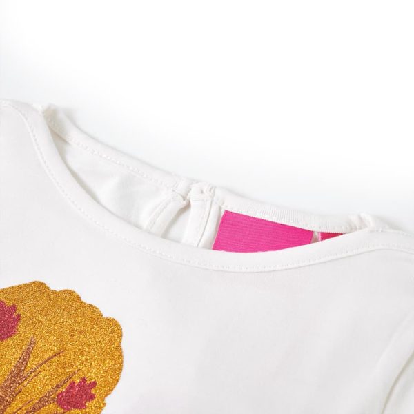 T-shirt de manga comprida para criança cor cru 140 - Image 3