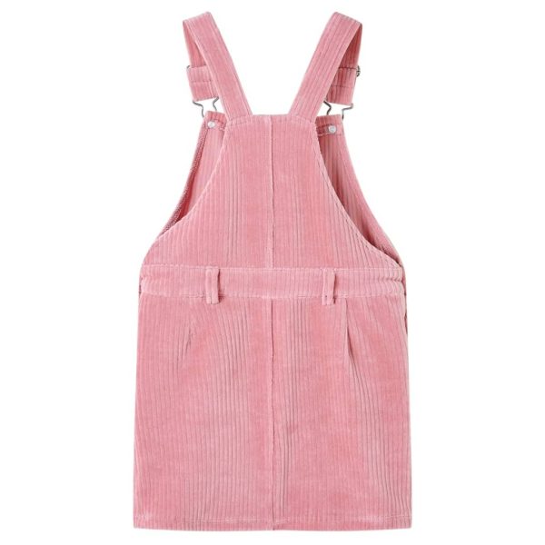 Vestido com peitilho para criança bombazina rosa-claro 128 - Image 2