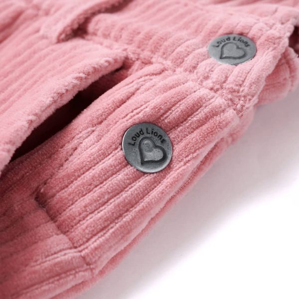 Vestido com peitilho para criança bombazina rosa-claro 128 - Image 6