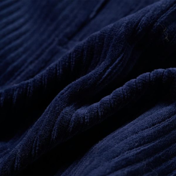 Vestido com peitilho para criança bombazina azul-marinho 92 - Image 7