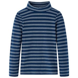 T-shirt de manga comprida para criança azul-marinho 92
