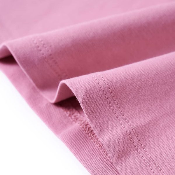 T-shirt de manga comprida para criança rosa-queimado 128 - Image 6