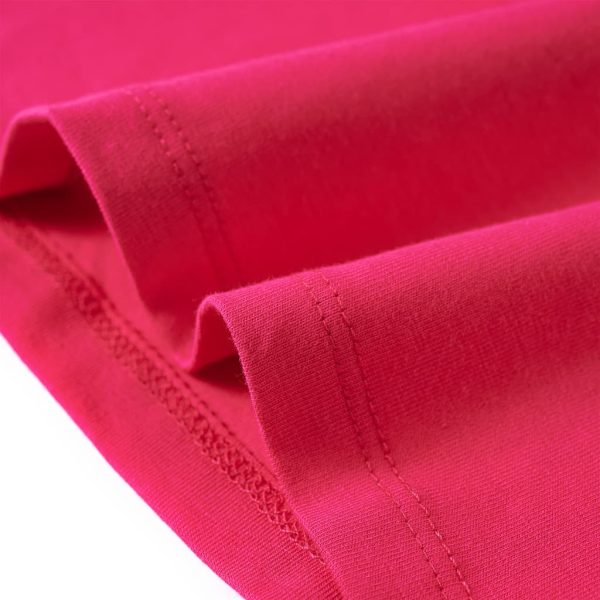 T-shirt de manga comprida para criança rosa-choque 92 - Image 7