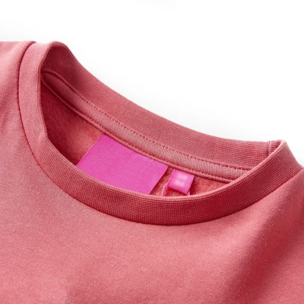 Sweatshirt para criança blocos de cores rosa e henna 92 - Image 3