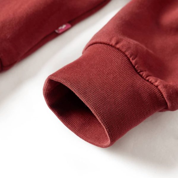 Sweatshirt para criança blocos de cores rosa e henna 92 - Image 4