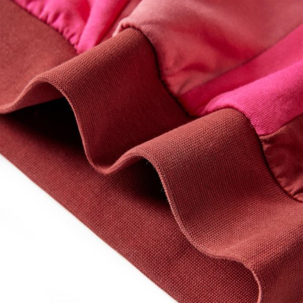 Sweatshirt para criança blocos de cores rosa e henna 92 - Image 6