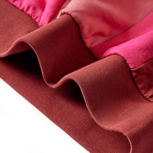 Sweatshirt para criança blocos de cores rosa e henna 104 - Image 6